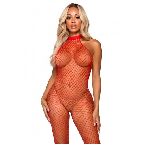 Бодістокінг Leg Avenue Racer neck bodystocking Red в інтернет супермаркеті PbayMarket!