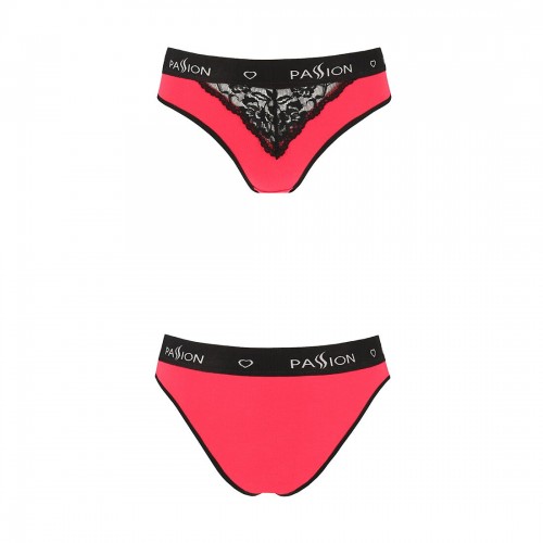 Трусики з широкою гумкою і мереживом Passion PS001 PANTIES red/black, size M в інтернет супермаркеті PbayMarket!