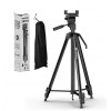Штатив для камери та телефону TRIPOD 380A 0.5 м -1.35 м Чорний