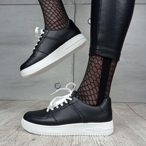 Кеди Fashion 128-105 BLACK-WHITE 37 Чорний (128-105BKWT)