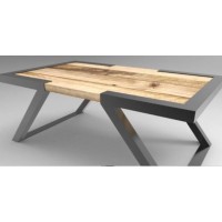 Кавовий журнальний стіл у стилі Loft NS-464 480x1200x600 мм Черный Кавовий журнальний стіл у стилі Loft NS-464 480x1200x600 мм Черный