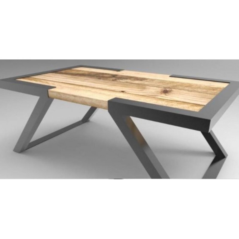 Кавовий журнальний стіл у стилі Loft NS-464 480x1200x600 мм Черный