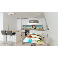 Наклейка вінілова на стіл Zatarga «Кокоси» 650х1200 мм Z180808/1st