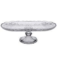 Ваза для фруктів скляна YIWU Lirmartur 33,5x15x10 см Прозорий (HP-YH-82)