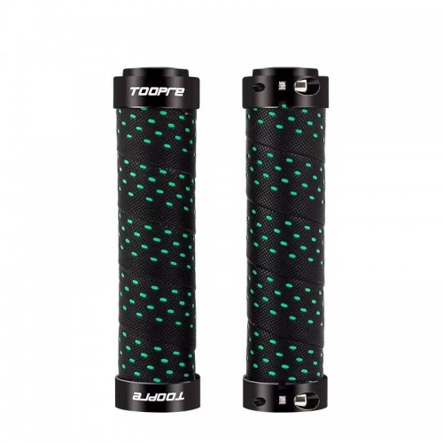 Гріпси Toopre PU Lock 130 мм Чорно-зелений (FHD-green) Гріпси Toopre PU Lock 130 мм Чорно-зелений (FHD-green)