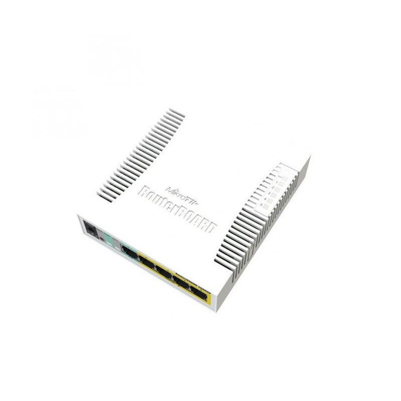Комутатор MikroTik CSS106-1G-4P-1S (RB260GSP) (5x1Gb, 1x SFP, Passive PoE out на 2-5 портах)