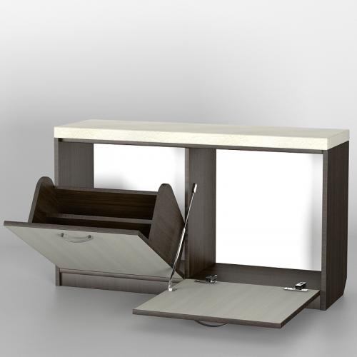 Тумба для взуття Тиса Мебель ТО-126 Венге 55x110 см