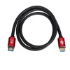 Кабель Atcom (24945) HDMI-HDMI ver 2.0, 4K, 5м Red/Gold, пакет в інтернет супермаркеті PbayMarket!