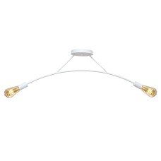 Люстра підвісна MSK Electric Orion на дві лампи Е27 NL 9832-2 WH Білий (619862)