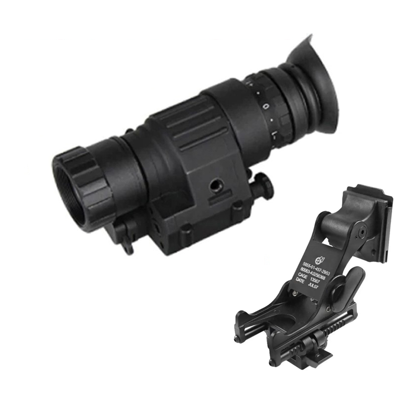 Комплект монокуляр нічного бачення ПНБ Nectronix CL27-0008 та кріплення на шолом Rhino mount (100856-860)