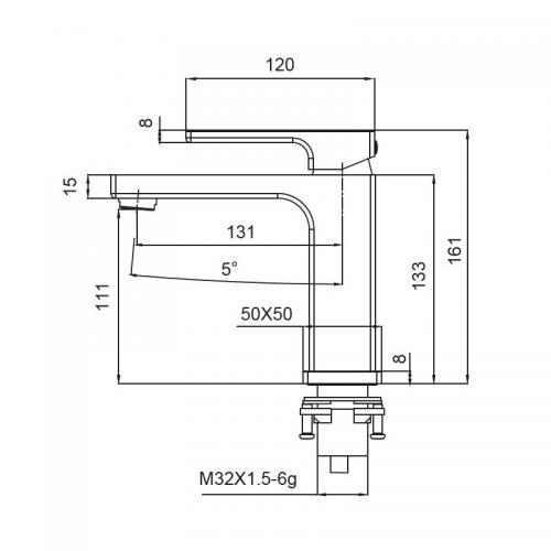 Змішувач для умивальника Koer KB-10009-05 (Колір чорний) (KR3499) в інтернет супермаркеті PbayMarket!