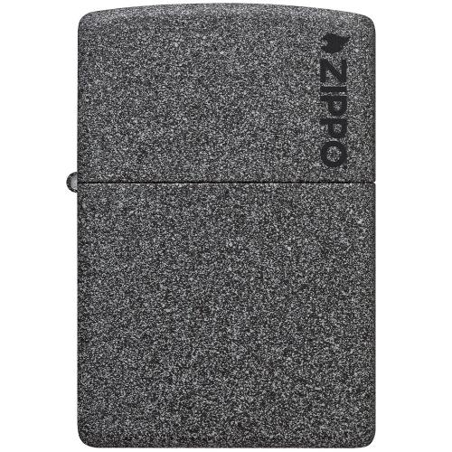 Бензинова запальничка Zippo Iron Stone Zippo Logo Сірий (211 ZL) Бензинова запальничка Zippo Iron Stone Zippo Logo Сірий (211 ZL)