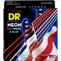 Струни для електрогітари DR NUSAE-9/46 Hi-Def Neon Red White K3 Coated Light Electric Guitar Strings 9/46 Струни для електрогітари DR NUSAE-9/46 Hi-Def Neon Red White K3 Coated Light Electric Guitar Strings 9/46
