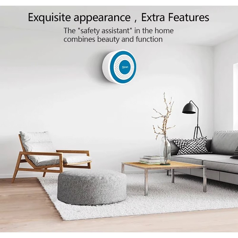 Бездротова сирена автономна для бездротових датчиків 433 мГц Digoo DG-ROSA, з акумулятором