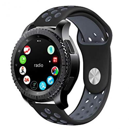 Ремінець BeWatch sport-style 22 мм для смарт-годинника Samsung Gear S3 Чорно-сірий (1020114) Ремінець BeWatch sport-style 22 мм для смарт-годинника Samsung Gear S3 Чорно-сірий (1020114)