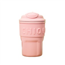 Термочашка з трубочкою YIWU Chiobbe 450 мл Рожевий (HP-14-18P)