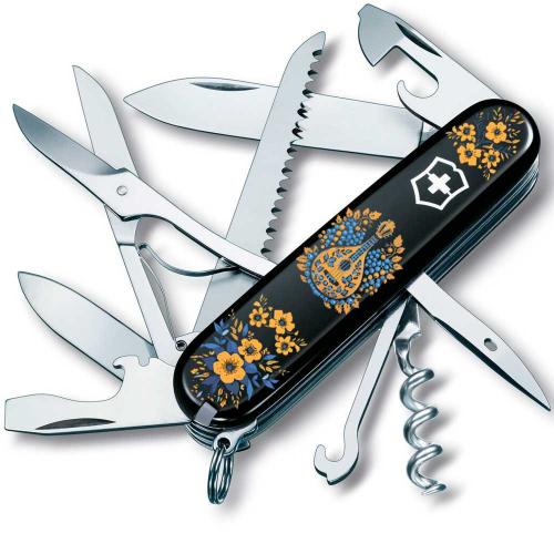 Складаний ніж Victorinox Huntsman Ukraine 91 мм 15 функцій Українські мотиви Чорний (1.3713.3_T1370u) Складаний ніж Victorinox Huntsman Ukraine 91 мм 15 функцій Українські мотиви Чорний (1.3713.3_T1370u)