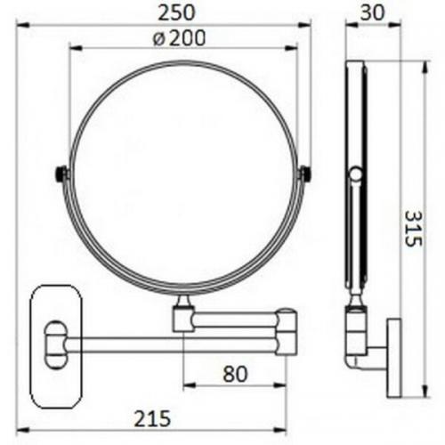 Дзеркало косметичні Qtap Liberty ANT 1147 QTLIBANT1147 QTLIBANT1147