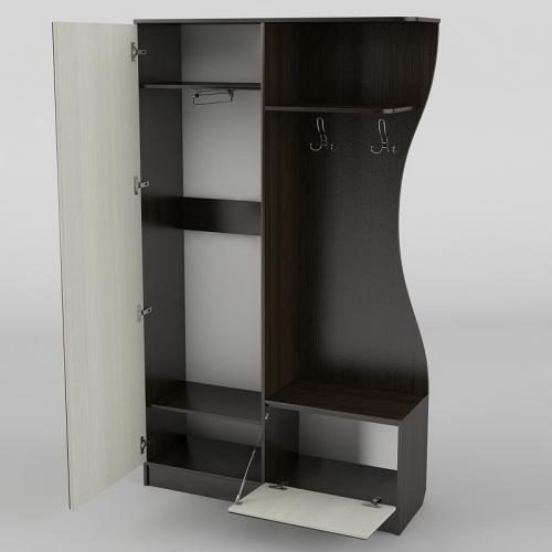 Передпокій Тиса Мебель-9 Венге Молочний 204.5x35x120 см Передпокій Тиса Мебель-9 Венге Молочний 204.5x35x120 см