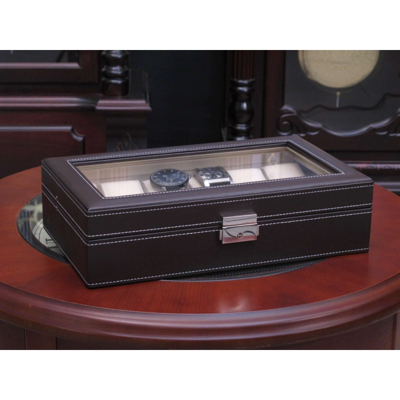 Шкатулка для годинників Salvadore PB/1098/12.DBR темно-коричневий