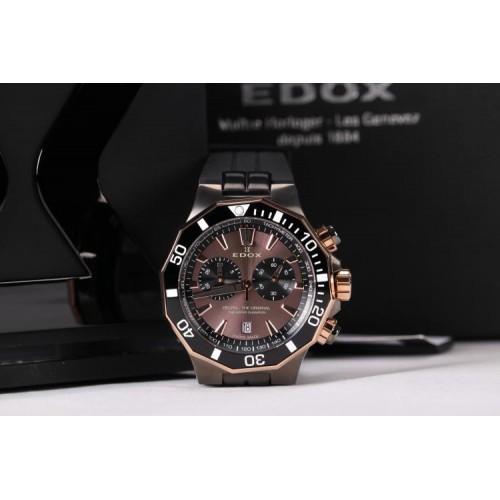 Годинник Edox Delfin Chronograph 10112 357GRNCA BRNR