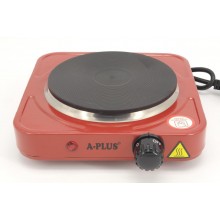 Плита електрична червона A-Plus 2102 (1 конфорка, диск)