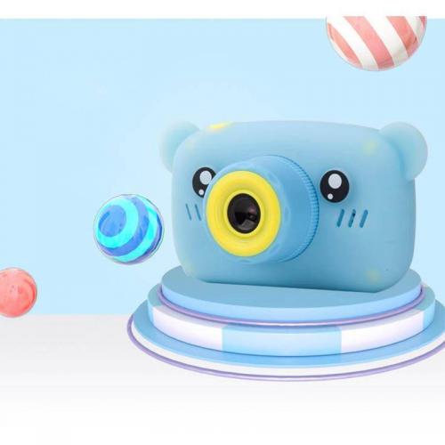 Дитячий цифровий фотоапарат Smart Kids KM-89 Ведмедик Teddy з іграми та рамками, Full HD, 12 МП Блакитний Дитячий цифровий фотоапарат Smart Kids KM-89 Ведмедик Teddy з іграми та рамками, Full HD, 12 МП Блакитний