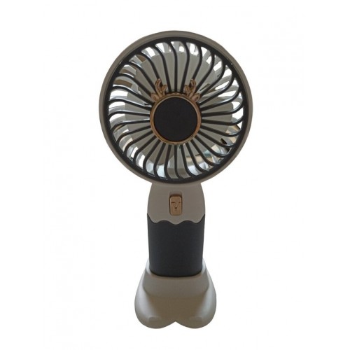 Вентилятор ручний акумуляторний Mini Fan ZB088C USB Сіро-білий