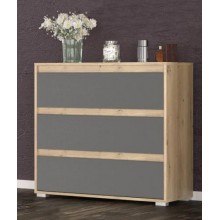 Комод Меблі Сервіс Торіно 3Ш Артісан + Сірий Комод Меблі Сервіс Торіно 3Ш Артісан + Сірий