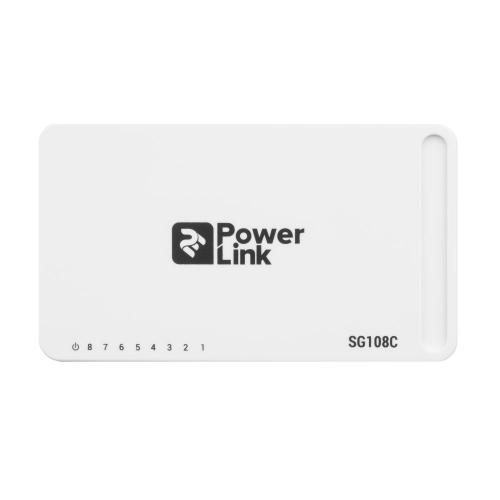 Сетевой коммутатор на 8 портов 10/100/1000 Мбит/с 2E PowerLink SG108C 8xGE неуправляемый