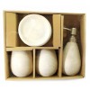 Набір для ванної кімнати Delizia керамічний Білий (DN32011)