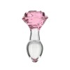 Скляна анальна пробка Pillow Talk Rosy Luxurious Glass Anal Plug, ⌀3,3 см, віброкуля в подарунок в інтернет супермаркеті PbayMarket!