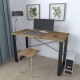 Письмовий стіл Ferrum-decor Драйв 750x1200x600 Чорний метал ДСП Дуб Артізан 32 мм (DRA153)