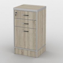 Тумба офісна Тиса Мебель ТМ-117 1 Сонома 76x35x40 см