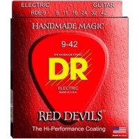 Струни для електрогітари DR RDE-9 Red Devils Light Coated Electric Guitar 9/42 Струни для електрогітари DR RDE-9 Red Devils Light Coated Electric Guitar 9/42