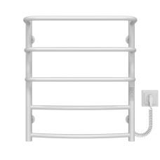 Рушникосушарка електрична Каскад Дуга П5 500х600 Deffi Білий WD03 (C.KD.60.50.5.E.W.R.3)