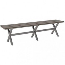 Вулична лава в стилі Loft Чорний NS-2193 480x1600x400 мм