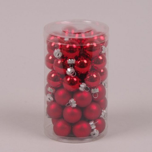 Кульки скляні Flora D-2,5 см. 48 шт.(44516) в інтернет супермаркеті PbayMarket!