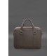Шкіряна сумка для ноутбука і документів темно-бежева BlankNote