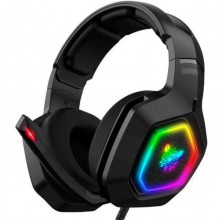 Ігрова гарнітура Onikuma Gaming K10 Pro LED з RGB підсвічуванням Чорний