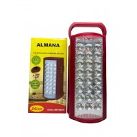 Потужний ручний прожектор акумулятора Almana KP-6324 24 LED з павербанком Червоний (1937277087)