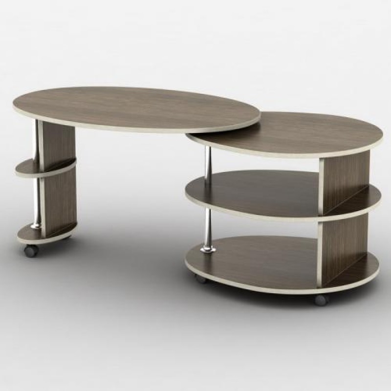 Журнальний столик Тиса Мебель Бюрократ Венге 55x60x90 см