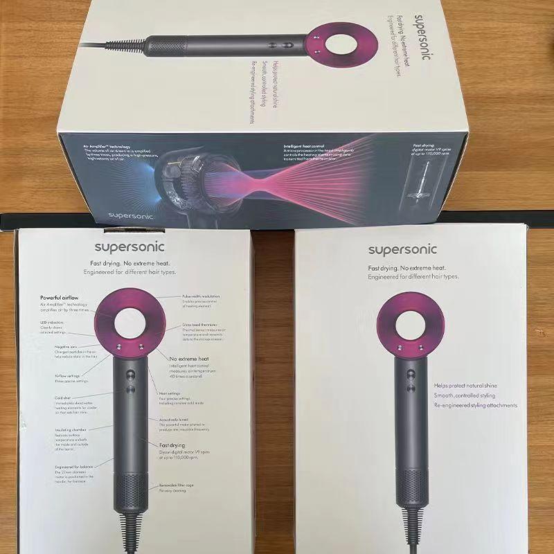 Фен стайлер для волосся Kemei 5 в 1 Supersonic Premium Magic Hair 1600 Вт 5 насадок Рожевий (HD07P)