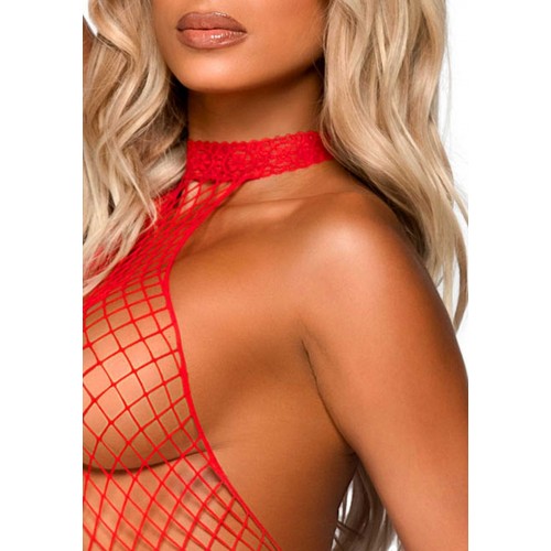 Бодістокінг Leg Avenue Racer neck bodystocking Red в інтернет супермаркеті PbayMarket!