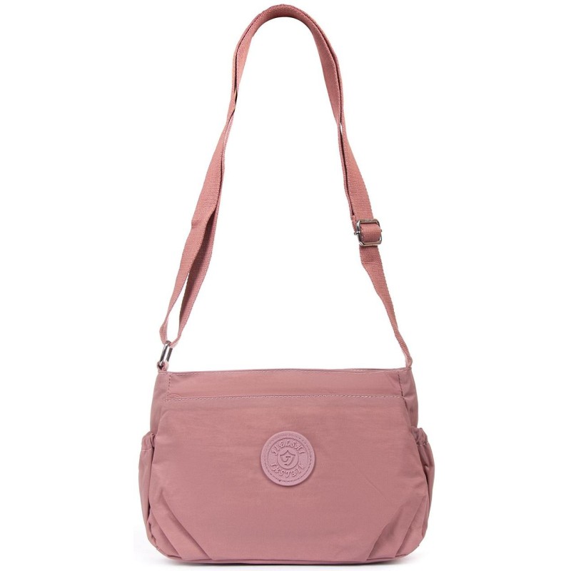 Жіноча сумка на плече JIELSHI LANH6 28х17х11 см Рожевий (2446166802)