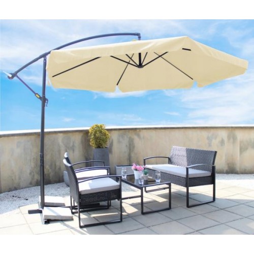 Садова парасоля GardenLine Beige 3,5 м + Чехол Садова парасоля GardenLine Beige 3,5 м + Чехол