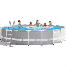 Каркасний басейн Intex 26756-1, 610 х 132 см (драбина, тент, підстилка)