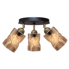 Світильник стельовий MSK Electric Tornado PL 202415-3R BK 619327