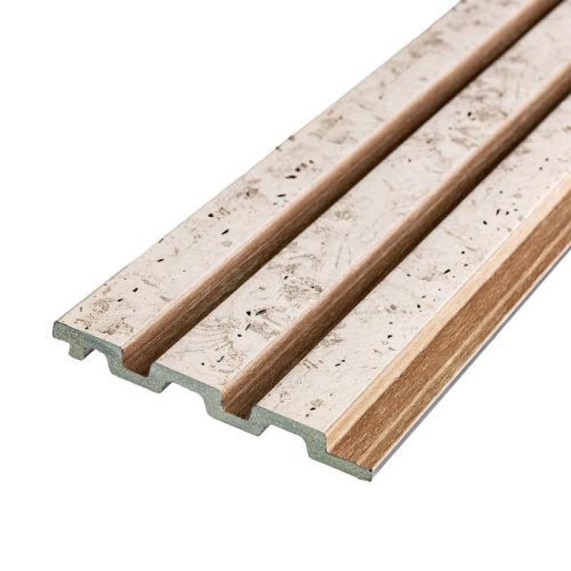 Декоративна стінова рейка Sticker Wall PS 2900x120x12 мм Бежевий (SW-00001742)