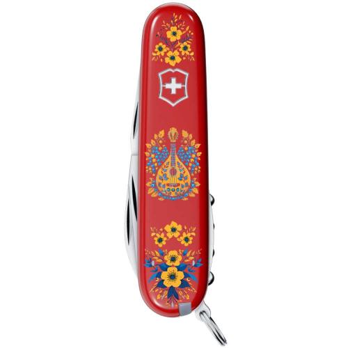 Складаний ніж Victorinox Camper Ukraine 91 мм 13 функцій Українські мотиви Червоний (1.3613_T1370u) Складаний ніж Victorinox Camper Ukraine 91 мм 13 функцій Українські мотиви Червоний (1.3613_T1370u)